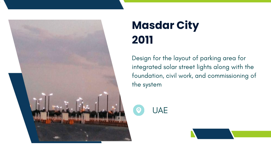 Masdar City 2011 project card