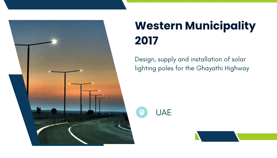 Western Municipality Solar Lighting, Ghayathi Highway project card