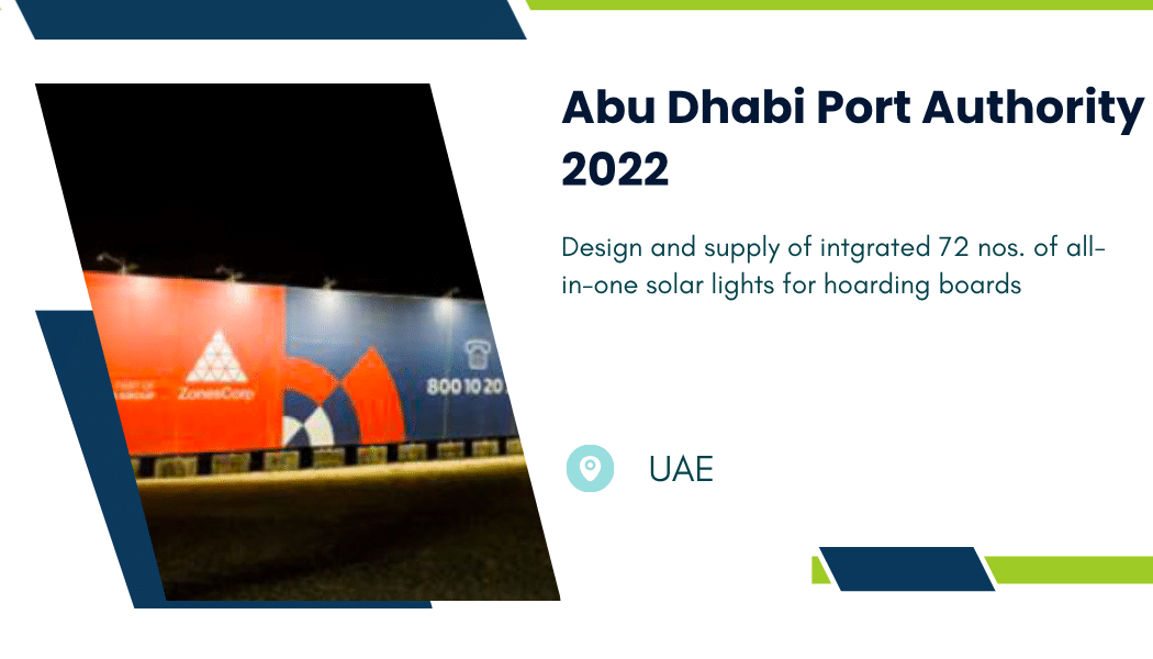 Abu Dhabi Port Authority 2022 project card